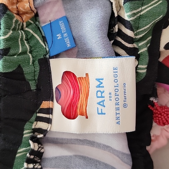 FARM Rio Black Multicolor Fish Print Pants - Picture 7 of 8